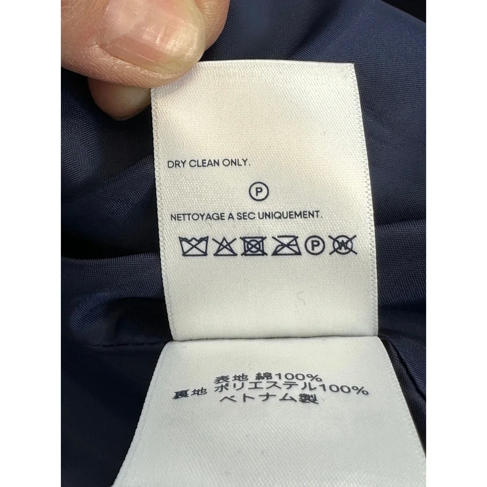 Lands End Women's Blue Tweed 3 Button Cotton Jacket sz 2X (15618) - Picture 8 of 8